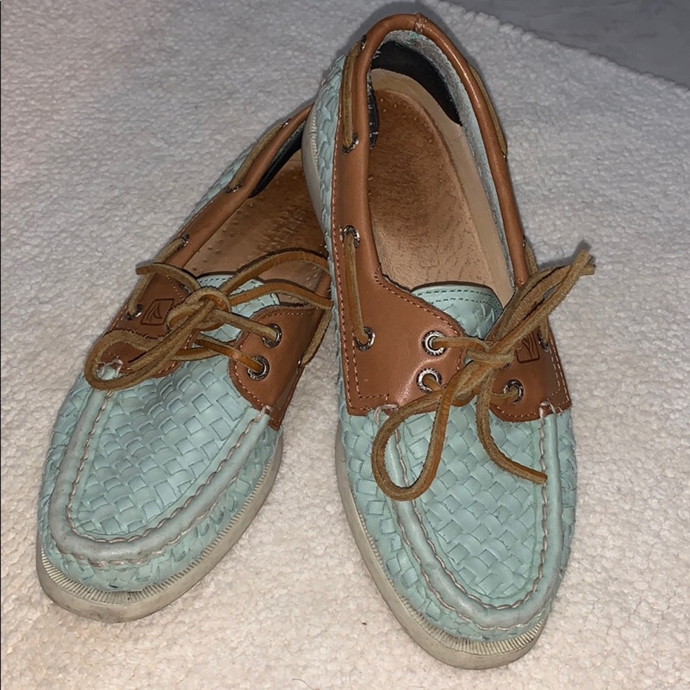 Leather Sperry boat shoes